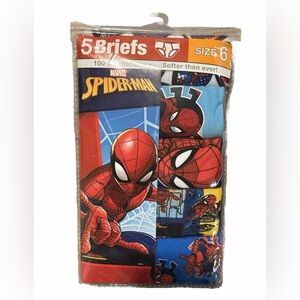 Boys Briefs Spider-Man Underwear Size 6